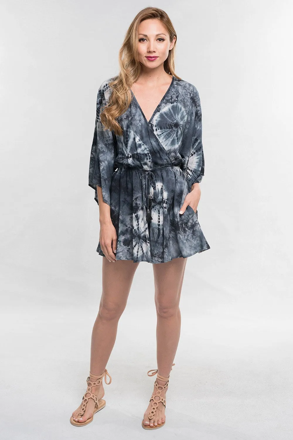 Tie Dye Kimono Romper