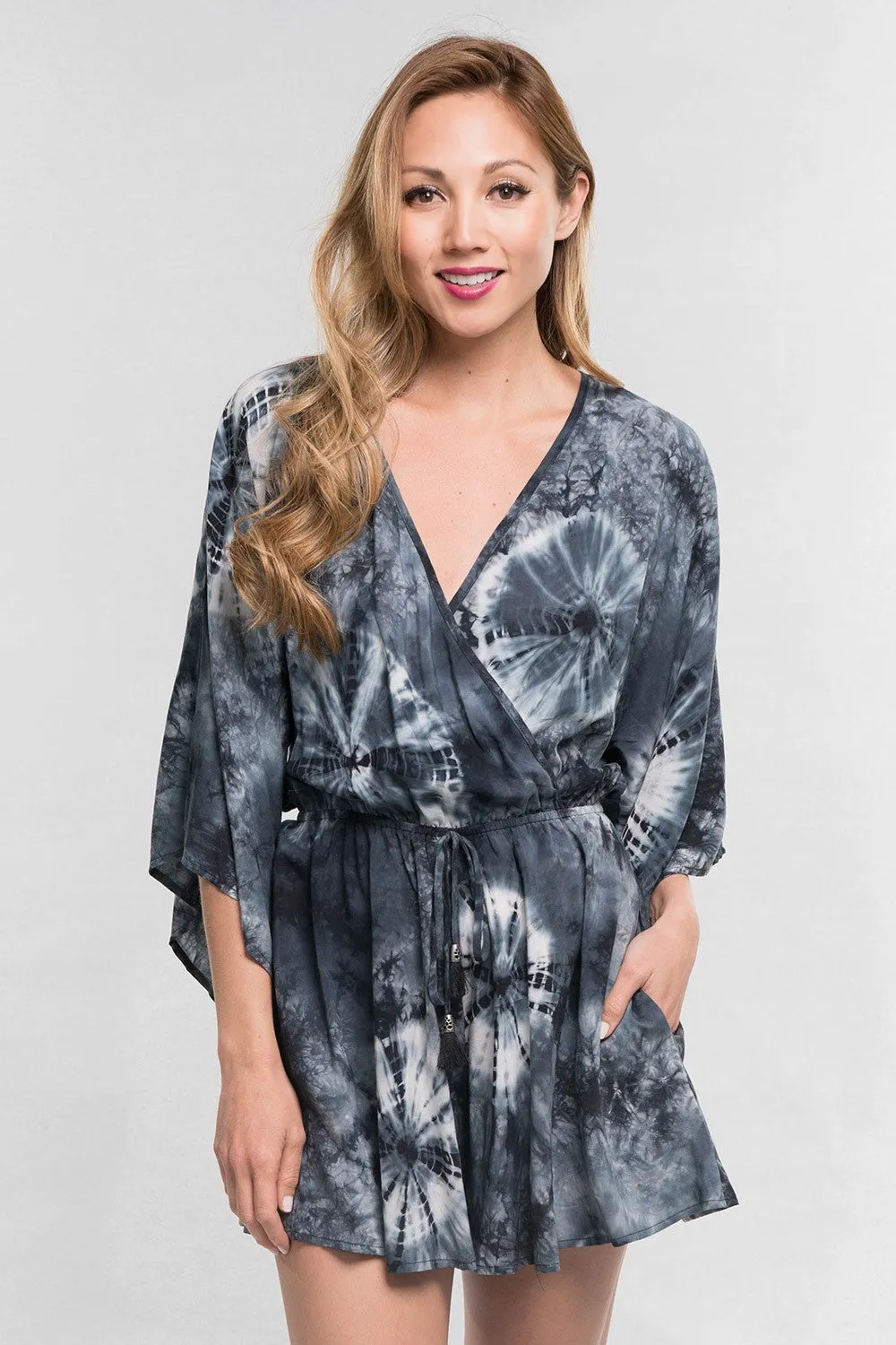 Tie Dye Kimono Romper