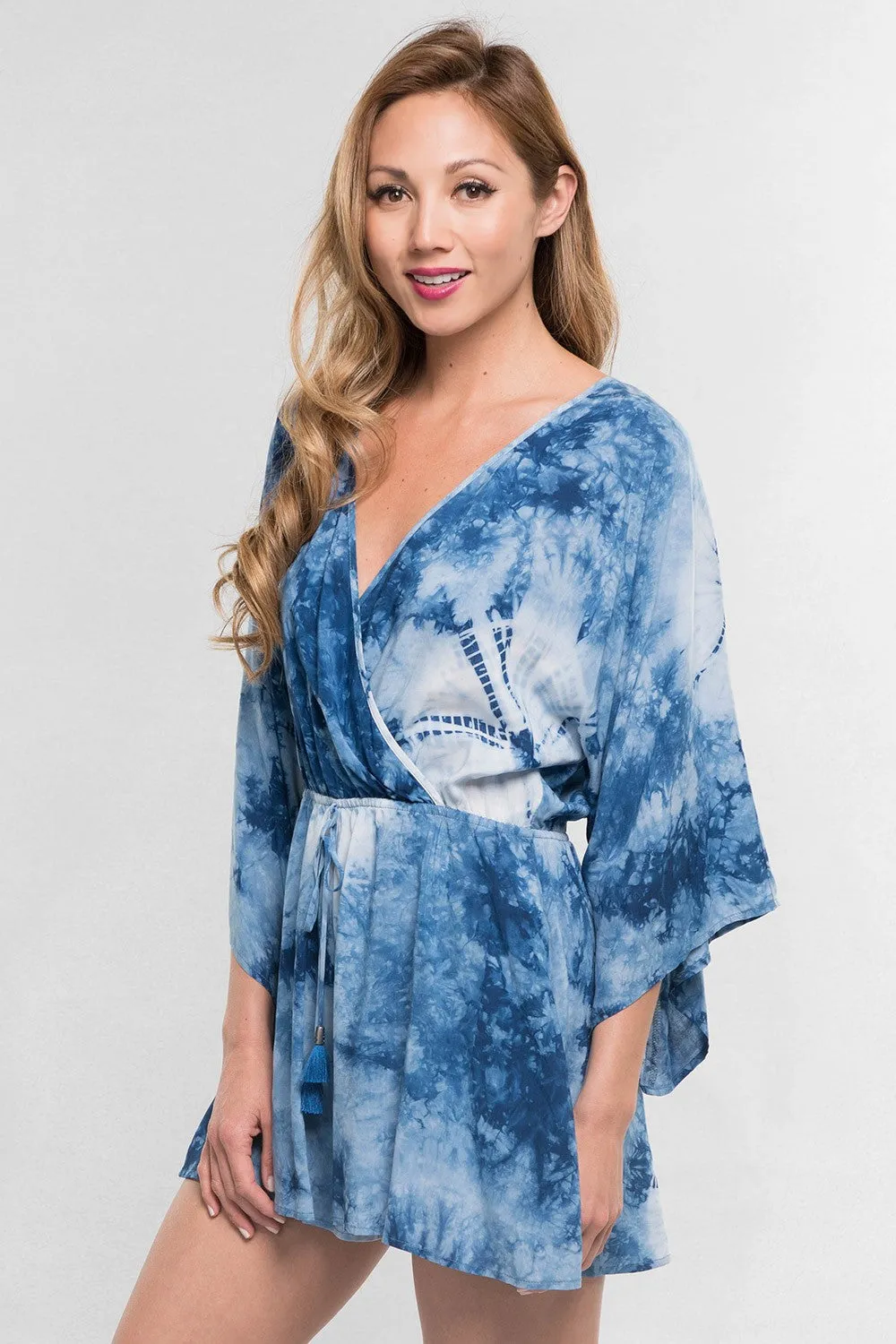 Tie Dye Kimono Romper