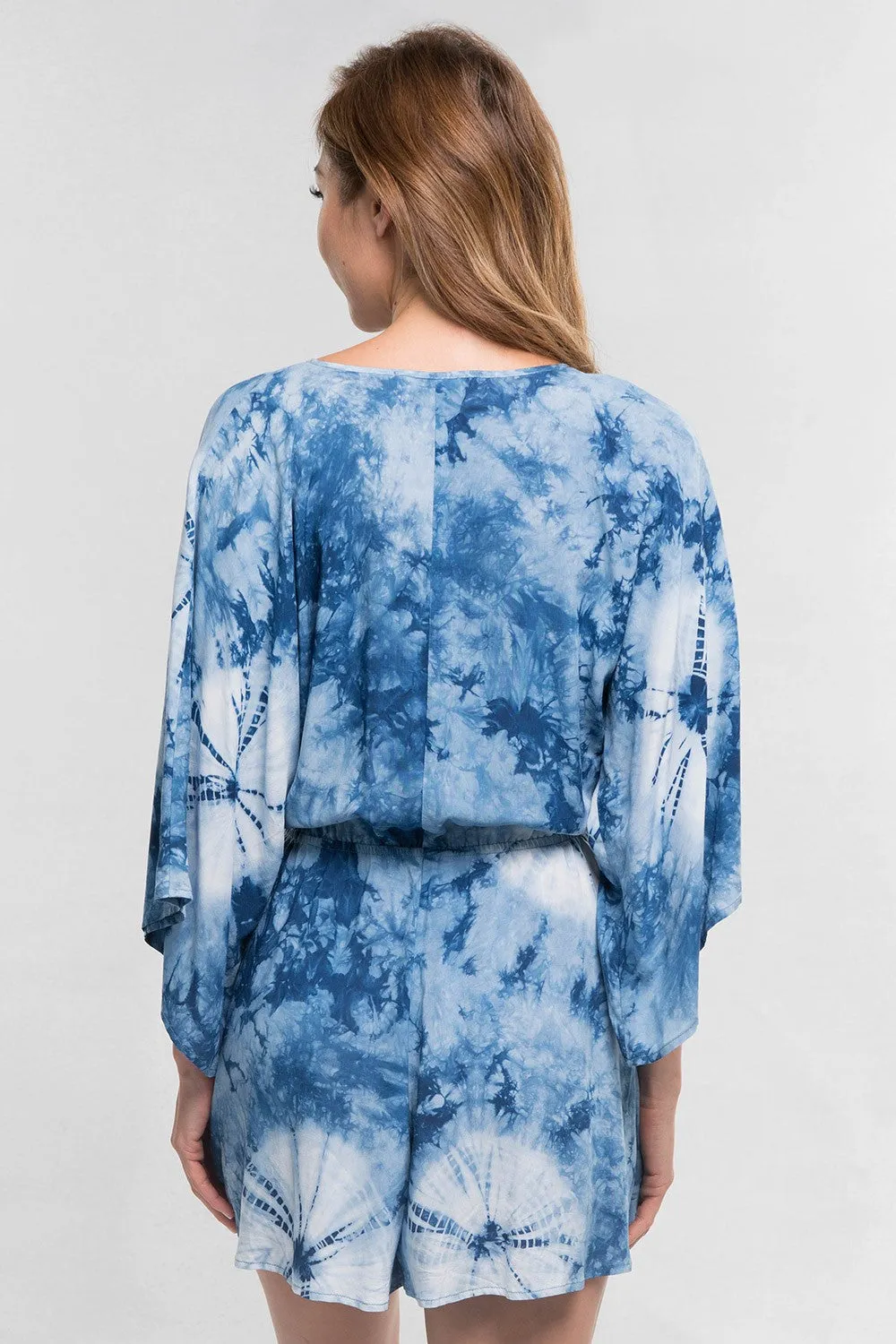 Tie Dye Kimono Romper