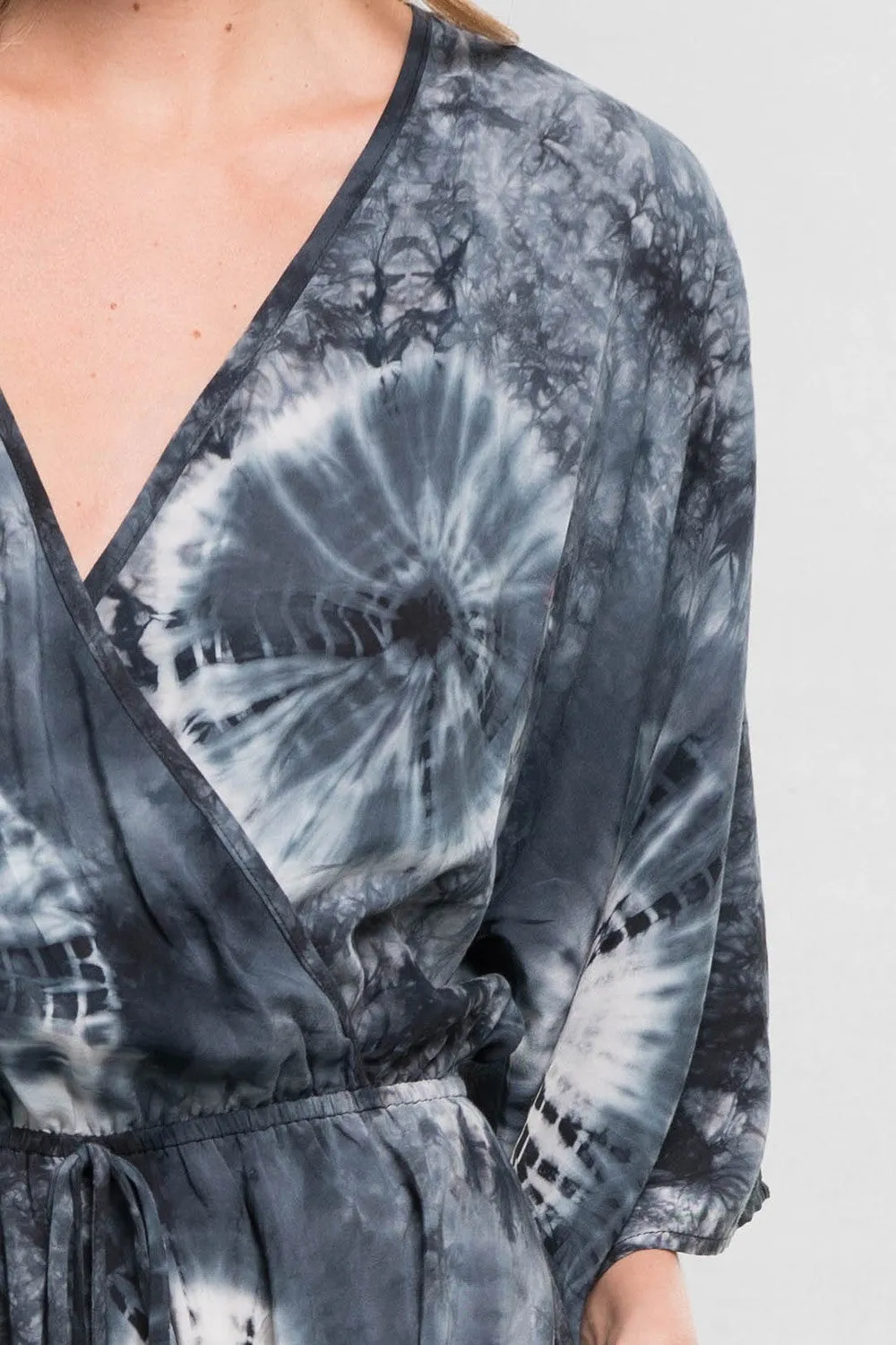 Tie Dye Kimono Romper