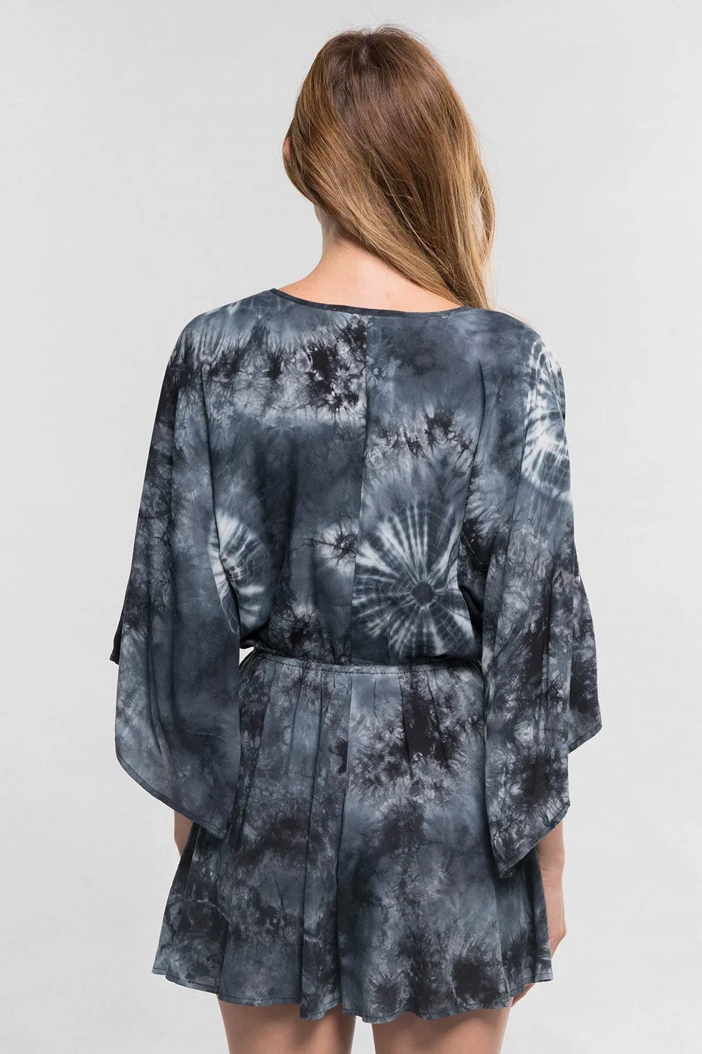 Tie Dye Kimono Romper