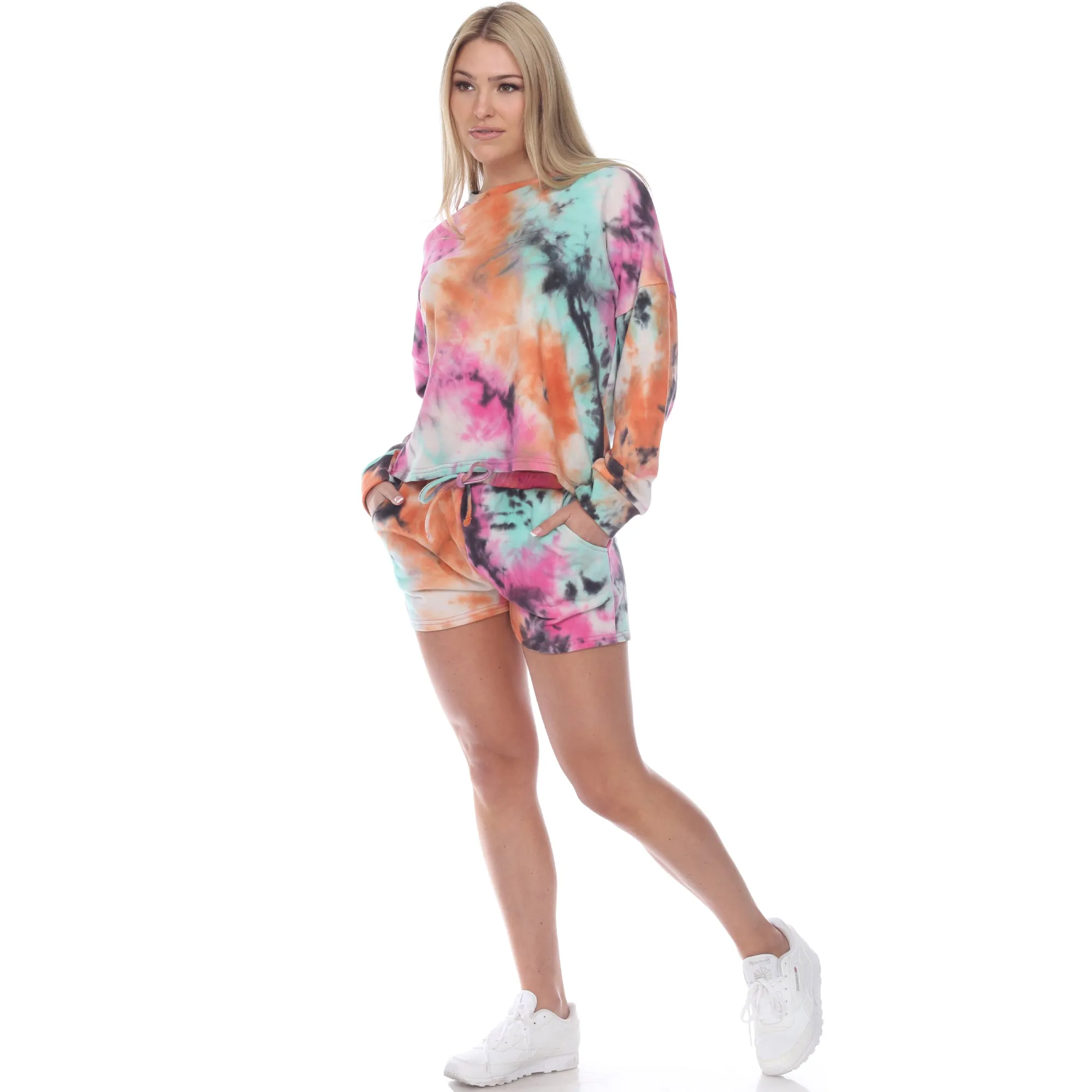 Tie Dye Lounge Top & Shorts Set