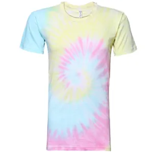 Tie-Dye Pastel Swirl Short Sleeve T-Shirt - Soft, Trendy & Versatile-Noveltiesmart.com