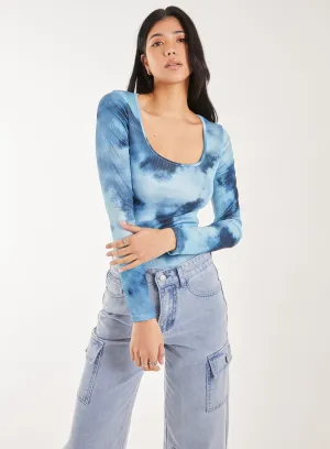 Tie Dye Printed Bodysuit