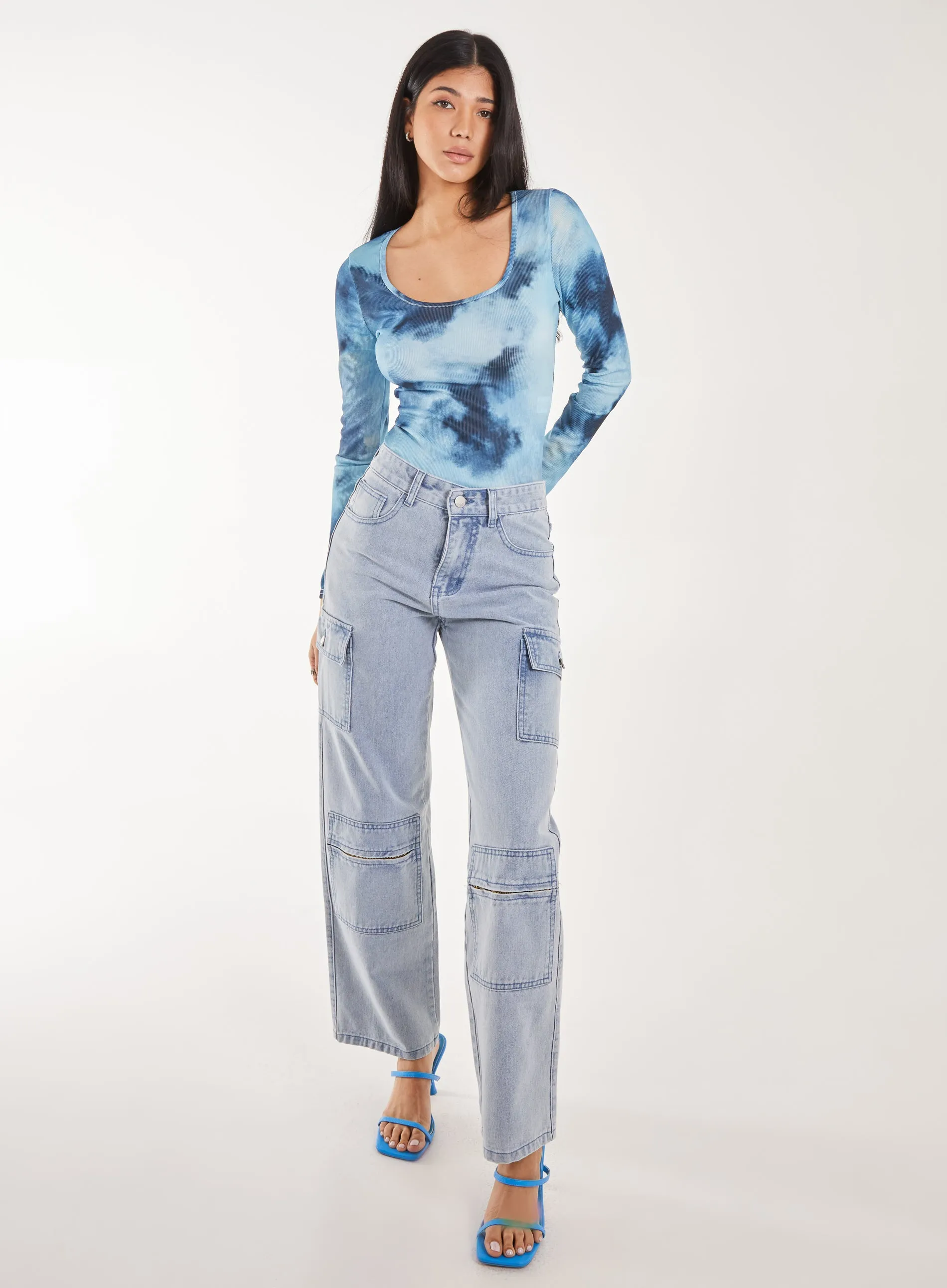 Tie Dye Printed Bodysuit