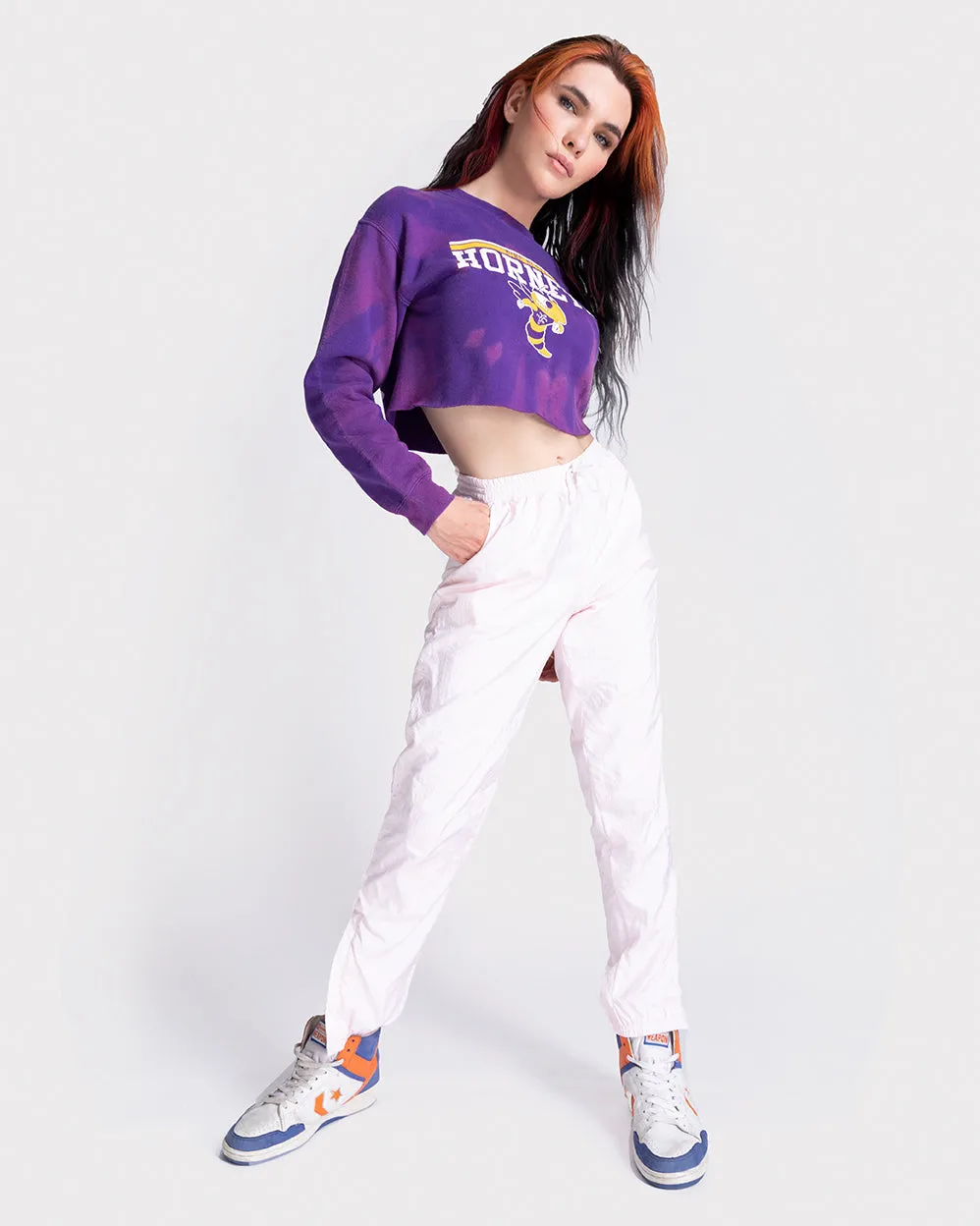 Tie-dye purple sweatshirt