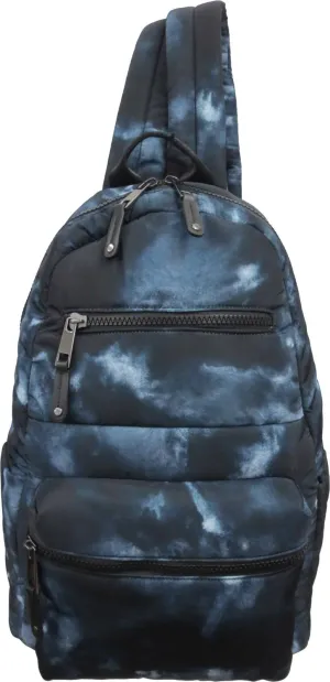Tie Dye Quilted Nylon Backpack