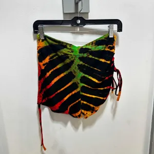 Tie-dye Ruche Booty Shorts