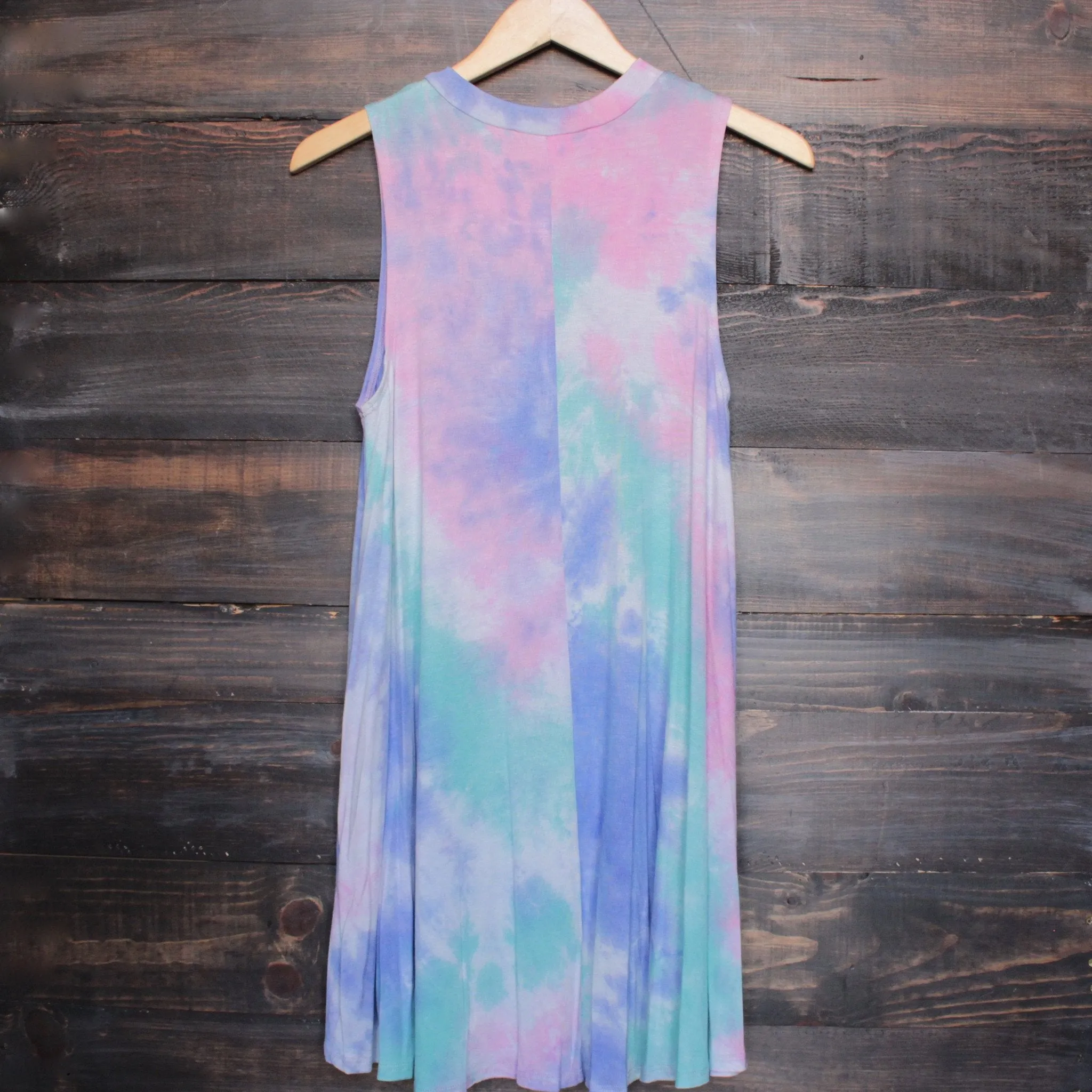 To Dye For T-Shirt Tank Dress in Purple Tie Dye