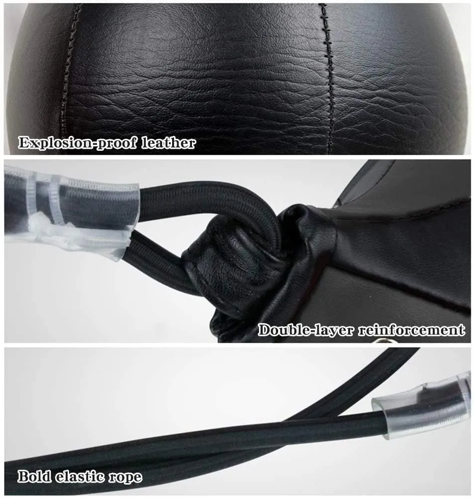 TOCO FREIDO Double End Punching Ball, Speed Bag with Difficulty Levels Boxing Reflex Ball with Headband, Perfect for Reaction, Agility, and Hand Eye Coordination Training