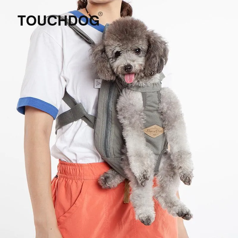 Touchdog  'Wiggle-Sack' Fashion Designer Front and Backpack Dog Carrier