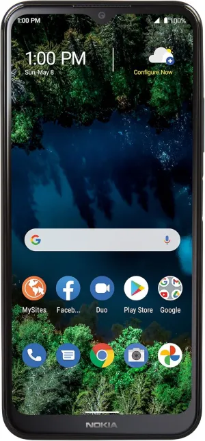 TracFone Nokia G100 4G LTE - 32GB - Black - Sim Card Included - Prepaid Smartphone (Locked)