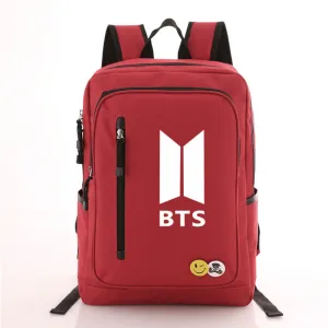 Travel  BTS Canvas Bags Casual Backpack Artistic flair Global reach