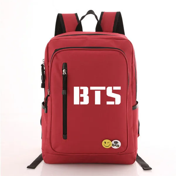 Travel  BTS Canvas Bags Casual Backpack Artistic flair Global reach