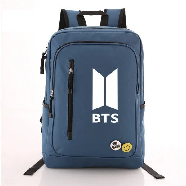 Travel  BTS Canvas Bags Casual Backpack Artistic flair Global reach