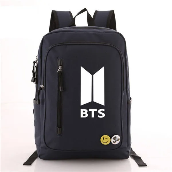 Travel  BTS Canvas Bags Casual Backpack Artistic flair Global reach
