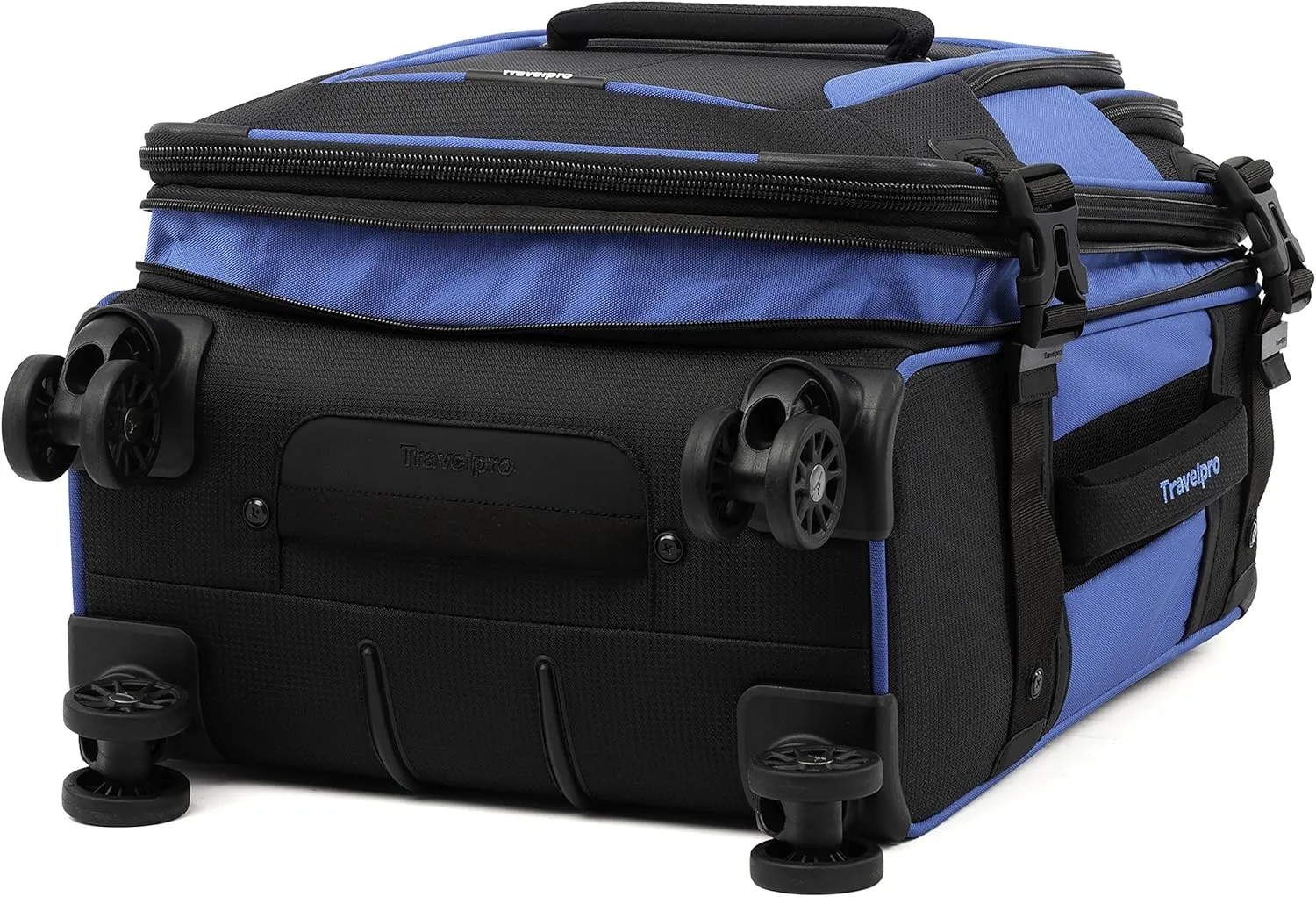 Travelpro Bold Softside Expandable Carry on Spinner Luggage, Carry on 21-Inch, Blue/Black