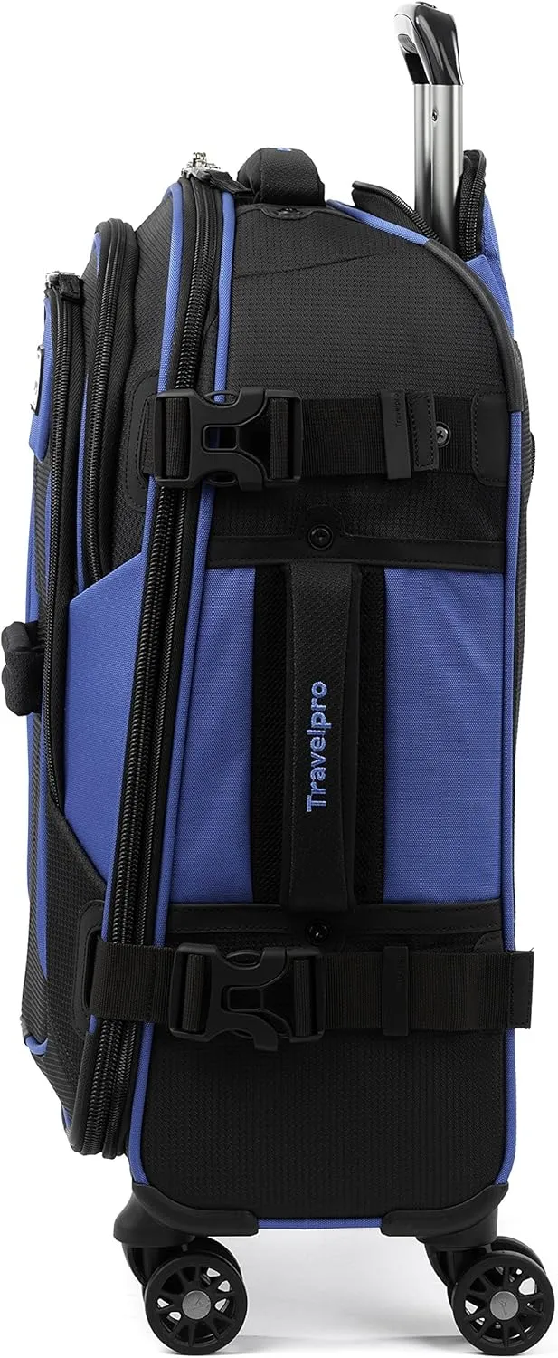 Travelpro Bold Softside Expandable Carry on Spinner Luggage, Carry on 21-Inch, Blue/Black