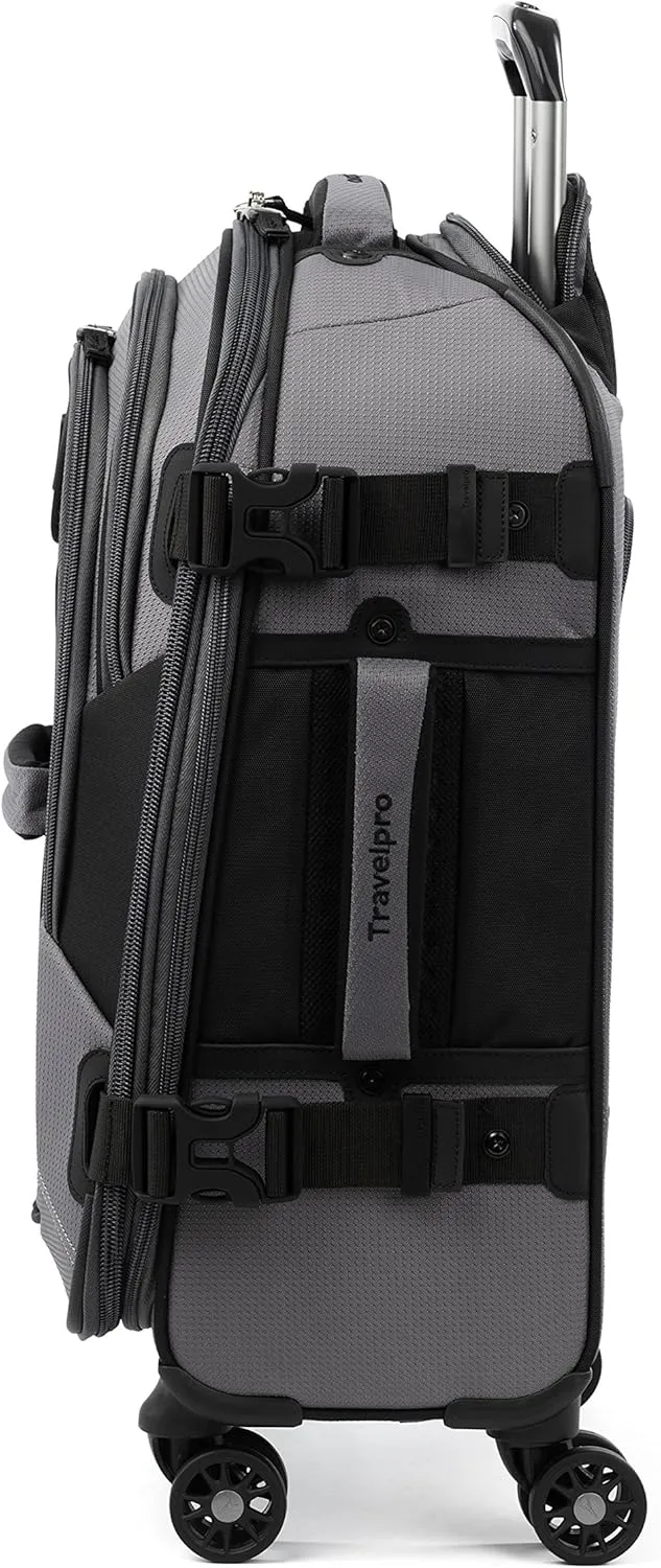 Travelpro Bold Softside Expandable Carry on Spinner Luggage, Carry on 21-Inch, Grey/Black