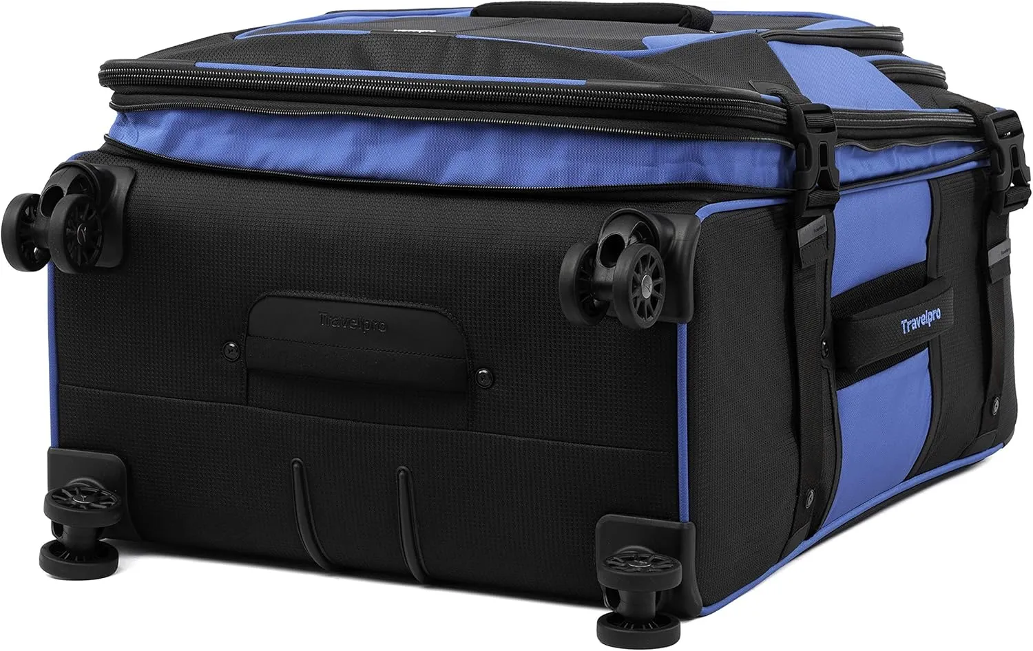 Travelpro Bold Softside Expandable Check in Spinner Luggage, Check in 26-Inch, Blue/Black