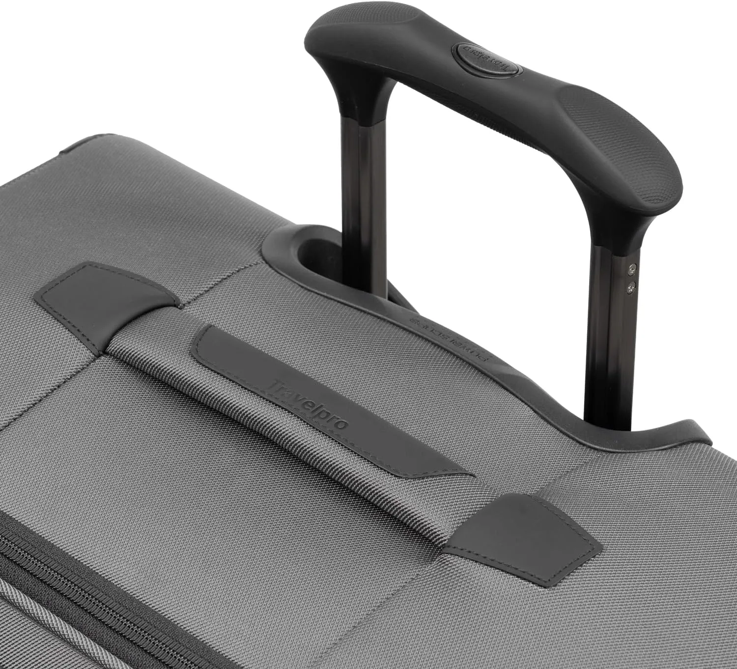 Travelpro Crew Classic Lightweight Softside Expandable Checked Luggage, 8 Wheel Spinner Suitcase, TSA Lock, Men and Women, Checked Medium 25-Inch, Titanium Grey