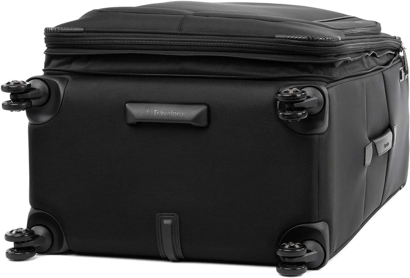 Travelpro Crew Versapack Softside Expandable 8 Spinner Wheel Checked Luggage, Men and Women, Jet Black, Checked Large 29-Inch