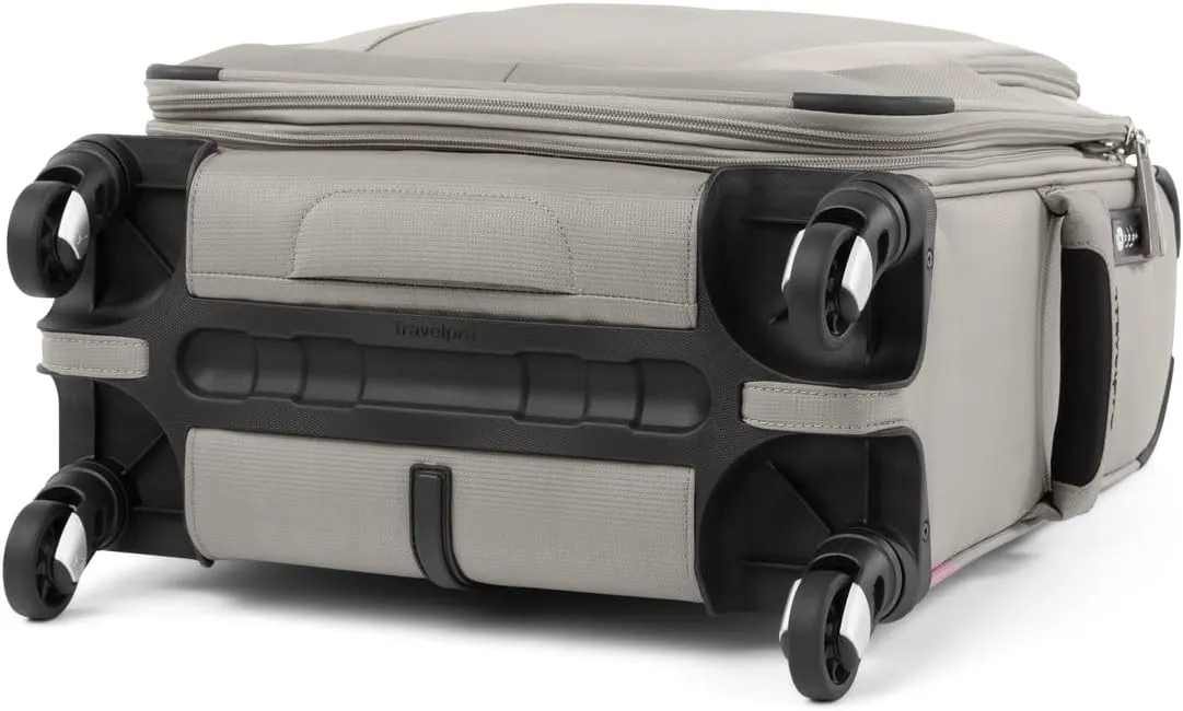 Travelpro Maxlite 5 Softside Expandable Carry on Luggage with 4 Spinner Wheels, Lightweight Suitcase, Men and Women, International, Champagne, Carry on 19-Inch