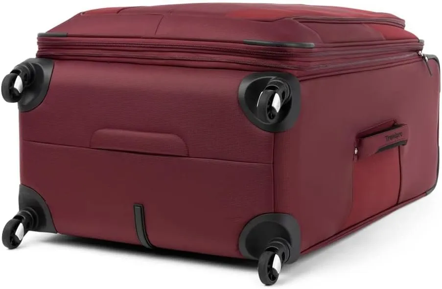 Travelpro Maxlite 5 Softside Expandable Checked Luggage with 4 Spinner Wheels, Lightweight Suitcase, Men and Women, Burgundy, Checked Large 29-Inch