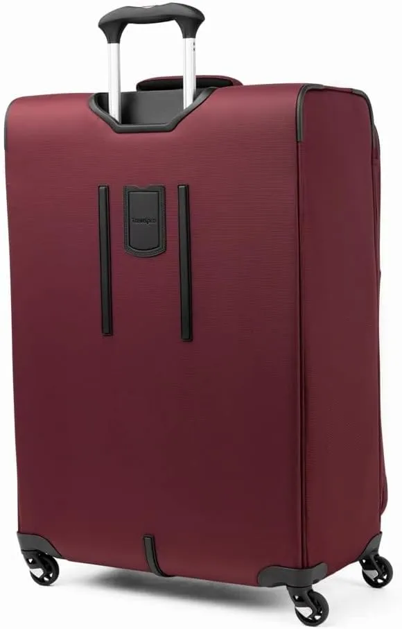 Travelpro Maxlite 5 Softside Expandable Checked Luggage with 4 Spinner Wheels, Lightweight Suitcase, Men and Women, Burgundy, Checked Large 29-Inch