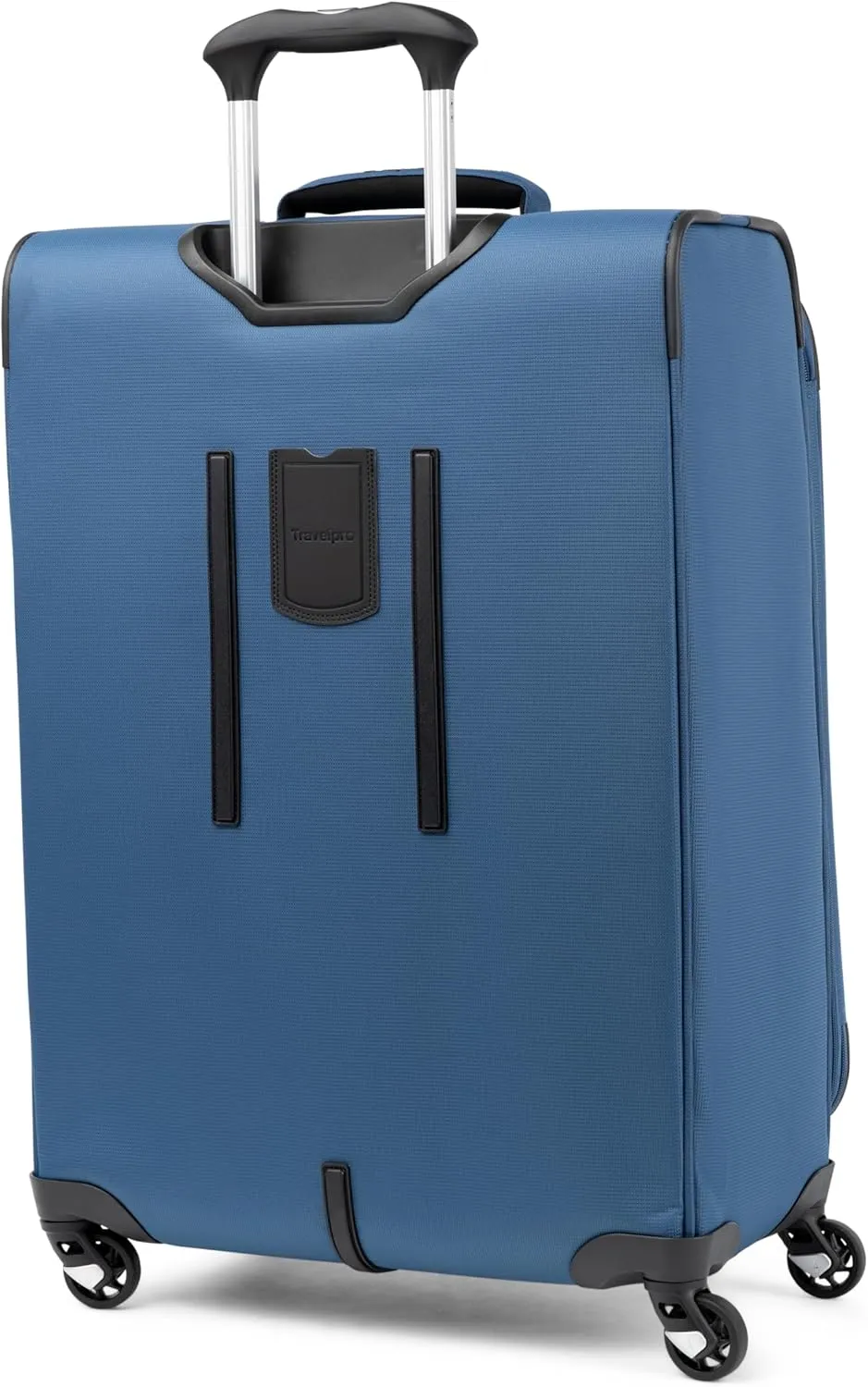 Travelpro Maxlite 5 Softside Expandable Checked Luggage with 4 Spinner Wheels, Lightweight Suitcase, Men and Women, Ensign Blue, Checked Medium 25-Inch