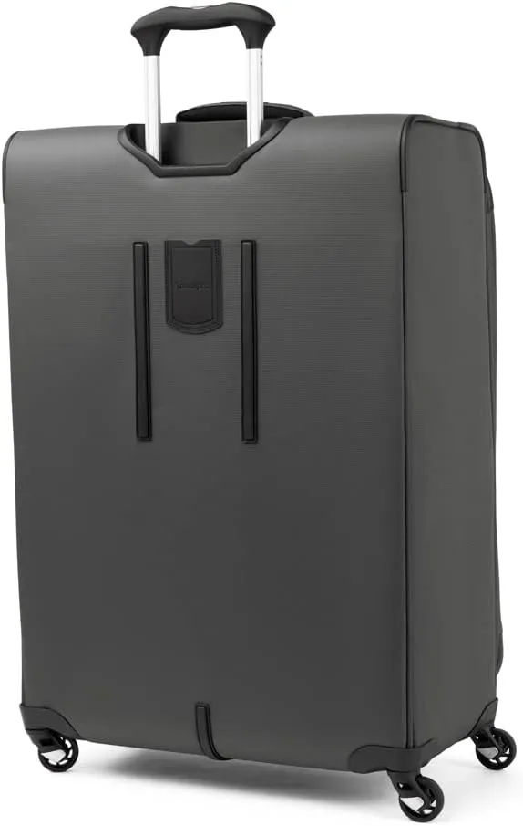 Travelpro Maxlite 5 Softside Expandable Checked Luggage with 4 Spinner Wheels, Lightweight Suitcase, Men and Women, Shadow Grey, Checked Large 29-Inch