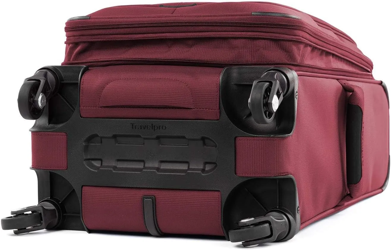 Travelpro Maxlite 5 Softside Expandable Luggage with 4 Spinner Wheels, Lightweight Suitcase, Men and Women, Burgundy, 2-Piece Set (21/25)