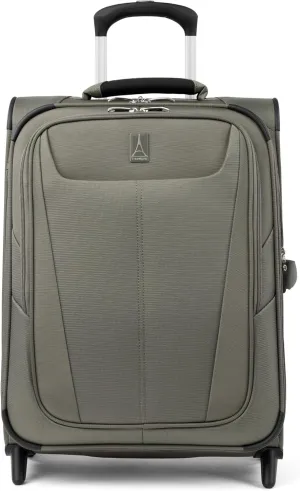 Travelpro Maxlite 5 Softside Expandable Upright 2 Wheel Carry on Luggage, Lightweight Suitcase, Men and Women, Slate Green, Carry On 20-Inch