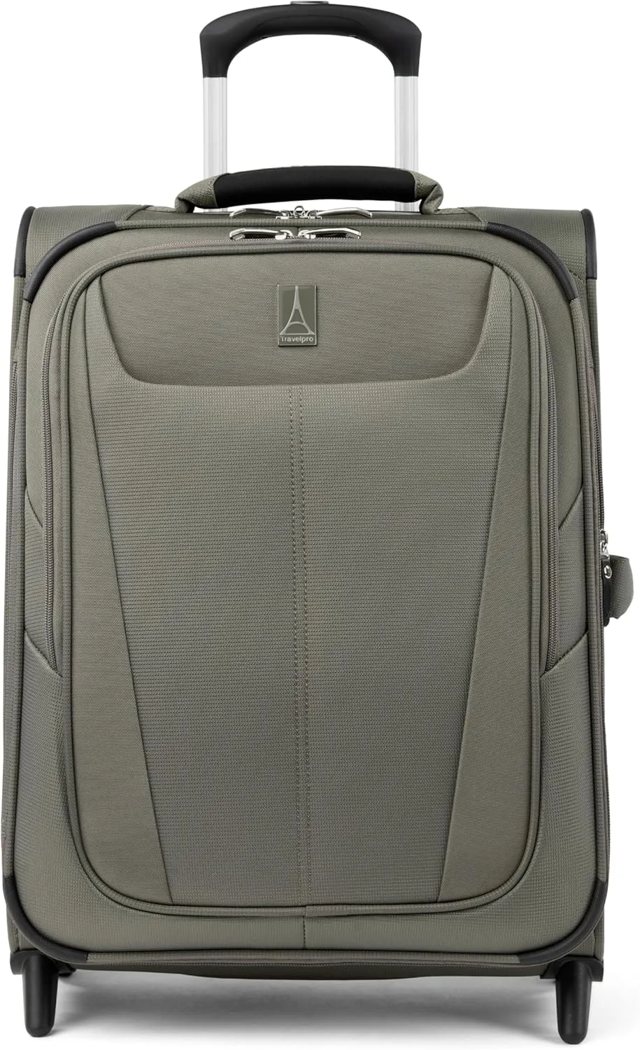 Travelpro Maxlite 5 Softside Expandable Upright 2 Wheel Carry on Luggage, Lightweight Suitcase, Men and Women, Slate Green, Carry On 20-Inch