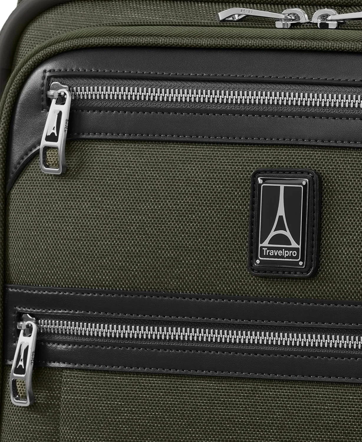 Travelpro Platinum Elite Softside Expandable Carry on Luggage, 2 Wheel Upright Suitcase, USB Port, Men and Women, Pilot Green, Carry On 22-Inch