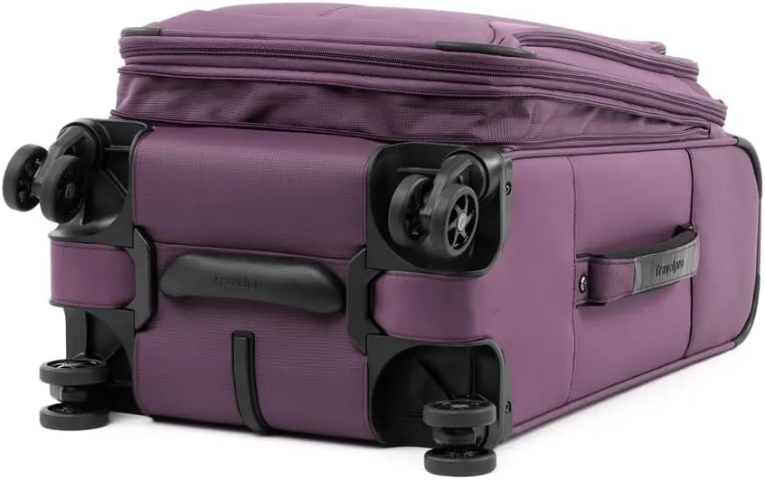 Travelpro Tourlite Softside 21" Expandable Luggage with 4 Spinner Wheels, Lightweight Suitcase, Carry-On, Deep Purple