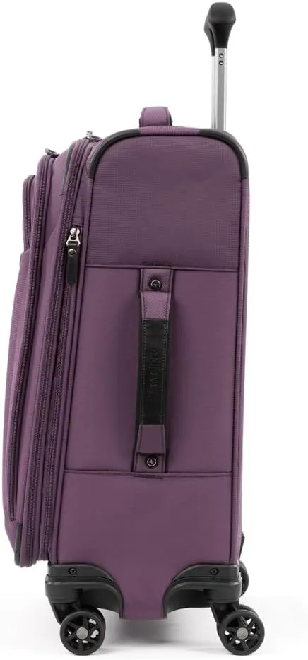 Travelpro Tourlite Softside 21" Expandable Luggage with 4 Spinner Wheels, Lightweight Suitcase, Carry-On, Deep Purple