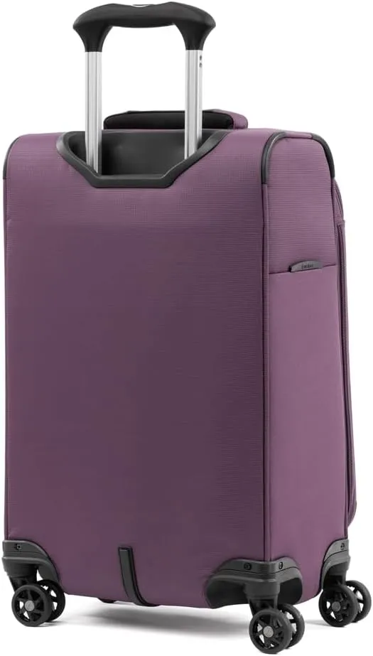 Travelpro Tourlite Softside 21" Expandable Luggage with 4 Spinner Wheels, Lightweight Suitcase, Carry-On, Deep Purple