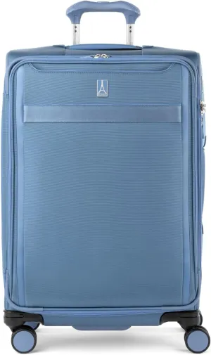 Travelpro VersaPack  Lightweight Softside Expandable Checked Luggage, 8 Spinner Suitcase, TSA Lock, Men and Women, Checked Medium 25-Inch, Elemental Blue