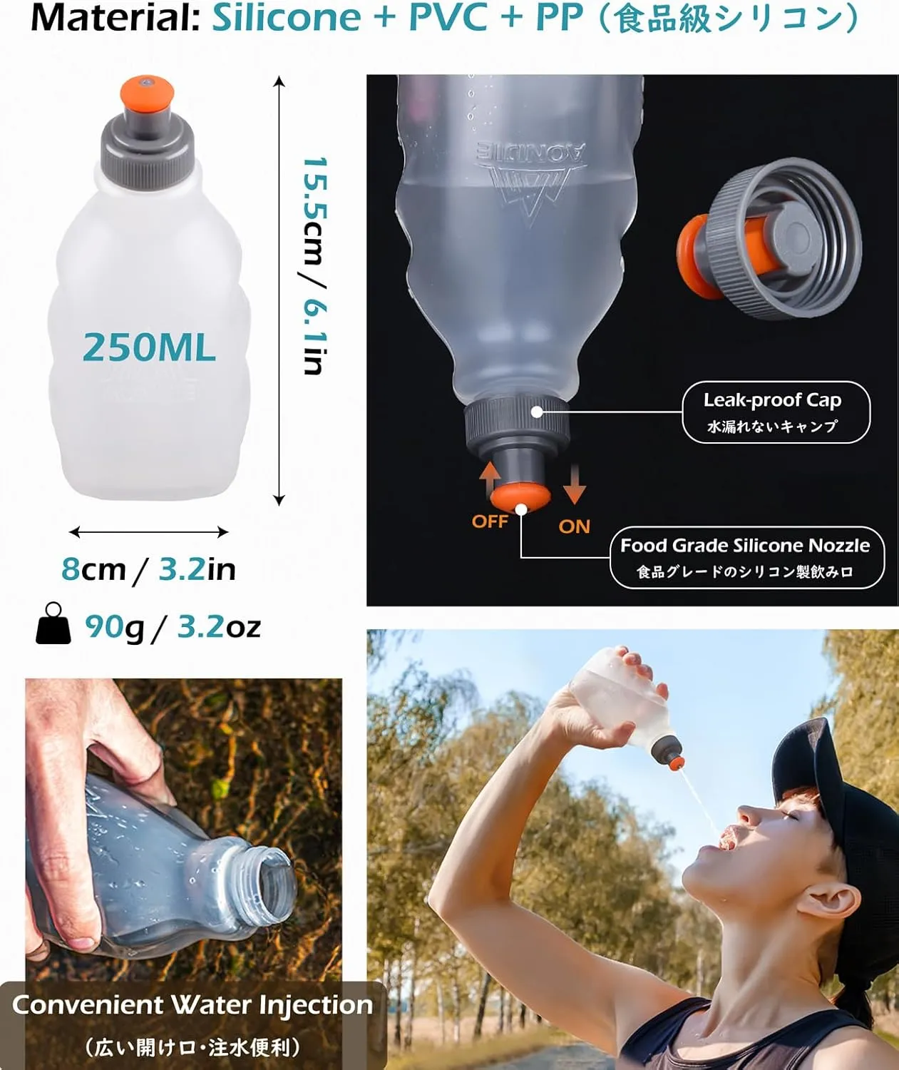 TRIWONDER Hydration Pack Backpack 5L Marathoner Running Race Hydration Vest