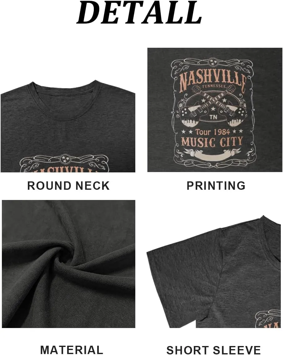 Try That in A Small Town Shirt Women Vintage Country Music T Shirts Rock Band Tees Short Sleeve Tops