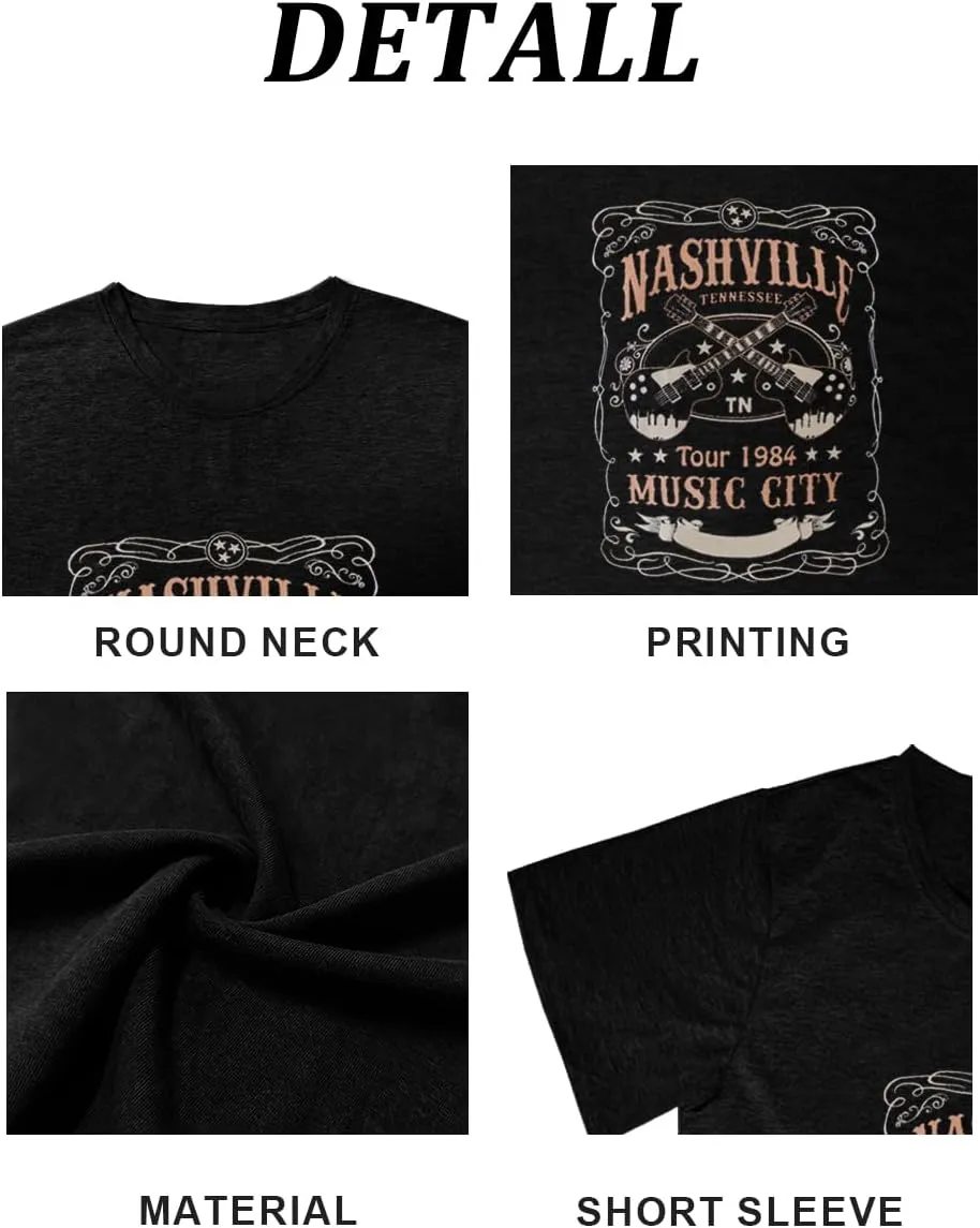 Try That in A Small Town Shirt Women Vintage Country Music T Shirts Rock Band Tees Short Sleeve Tops