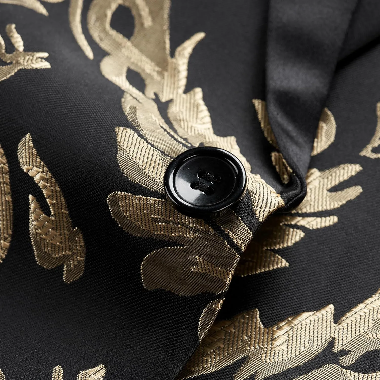 Tuxedo Suits for Men 2 Piece Regular Fit Suit Floral Blazer Jacket Waistcoat Pants Men Suit Set for Wedding Prom