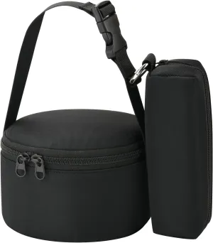 TXEsign Singing Bowl Carrying Case Storage Bag, Protective Carrying Bag Organizer Pouch with Handle Strap and Mallet Pocket for 5'' Tibetan Singing Bowl Set