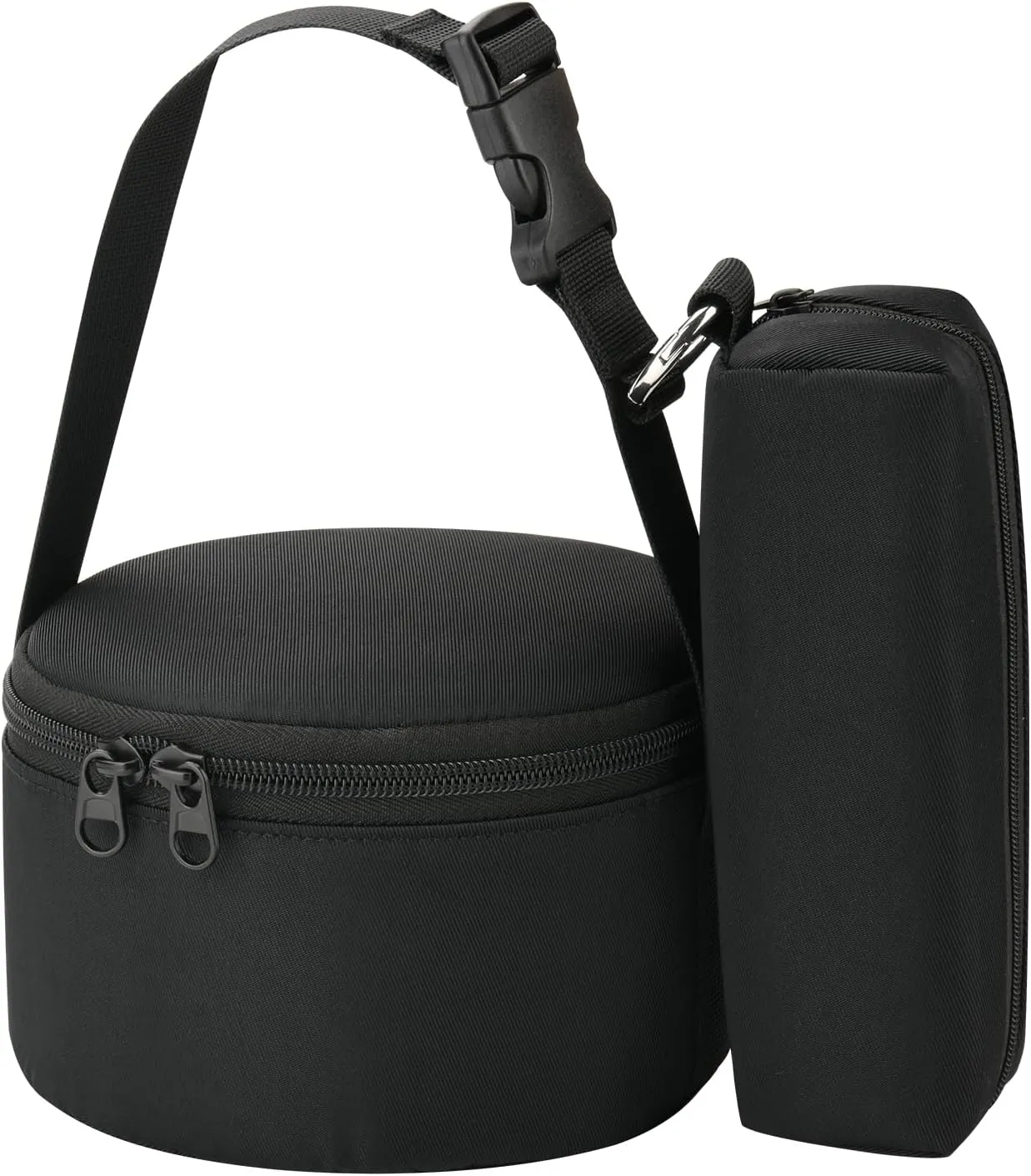 TXEsign Singing Bowl Carrying Case Storage Bag, Protective Carrying Bag Organizer Pouch with Handle Strap and Mallet Pocket for 5'' Tibetan Singing Bowl Set