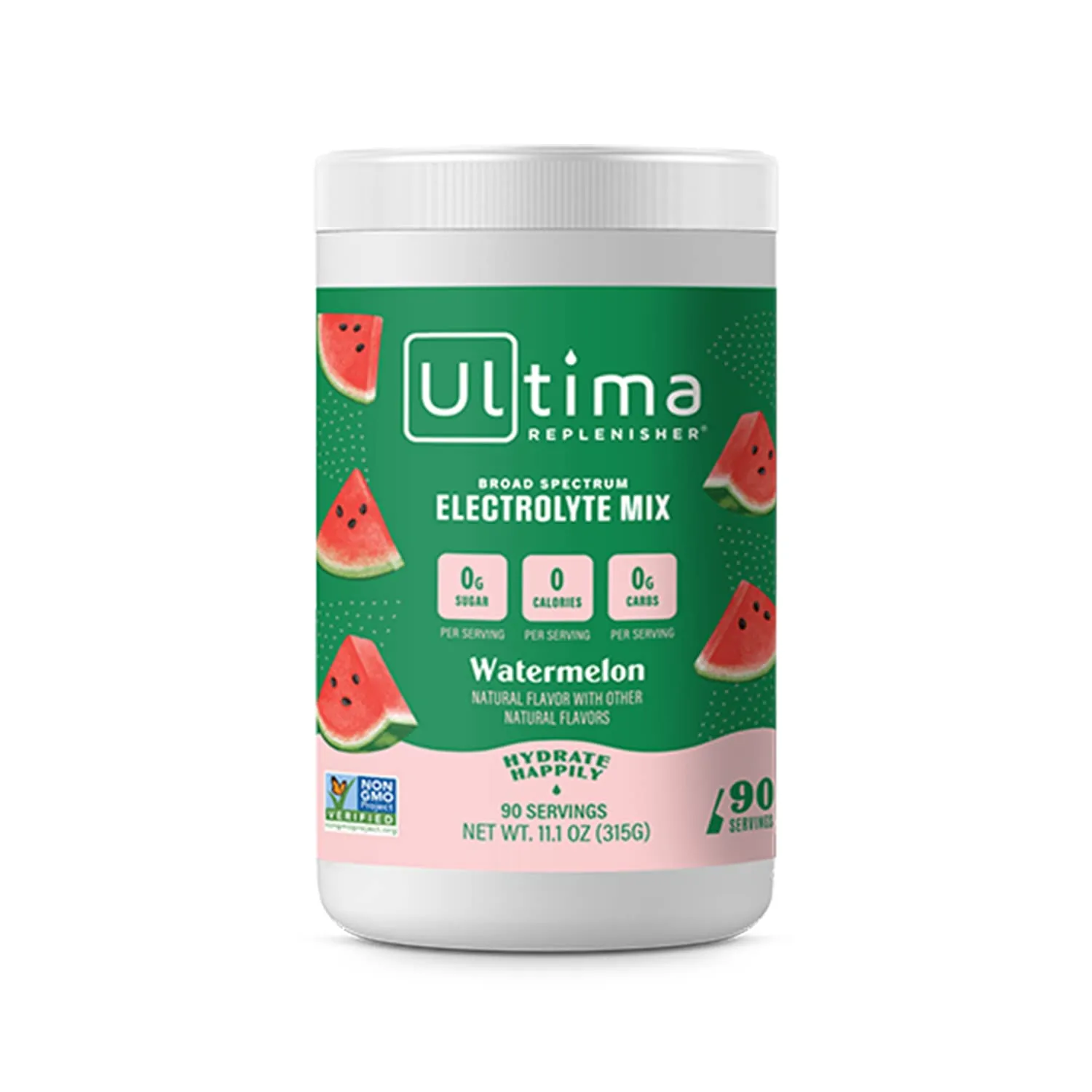 Ultima Replenisher Daily Electrolyte Powder Drink Mix – Sugar Free – Watermelon, 90 Servings – Hydration Powder with 6 Key Electrolytes and Trace Minerals – Keto Friendly, Vegan, Non-GMO