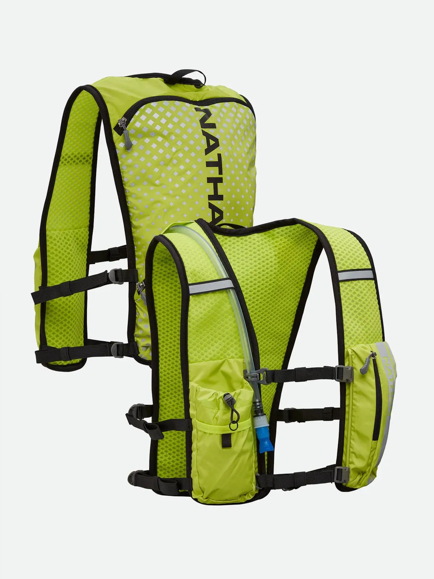 Unisex Hypernight Quick Start 2.0 4 Liter Hydration Pack In Hi Vis Yellow/geo Print