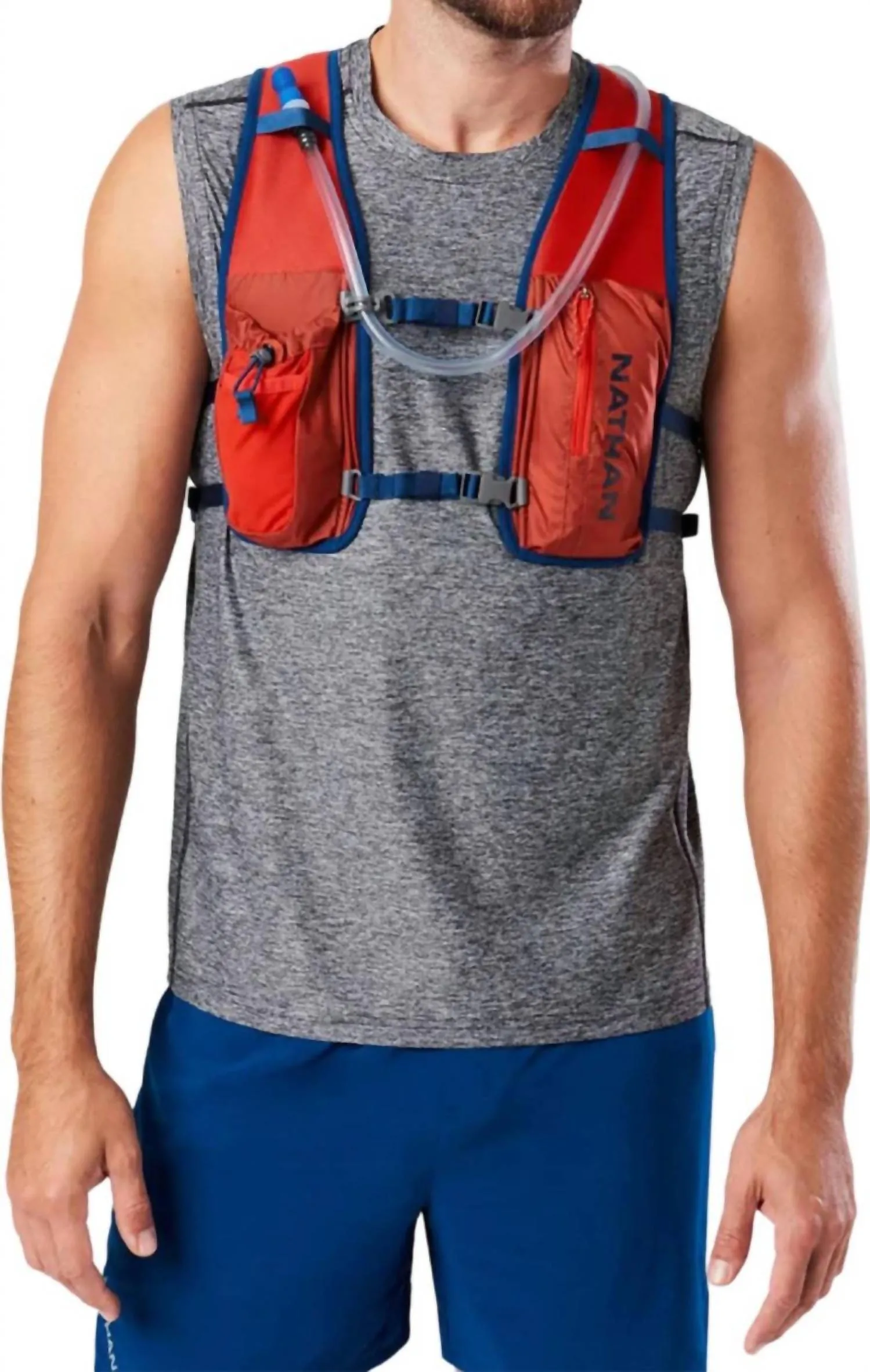 Unisex Quickstart 2.0 4 Liter Hydration Pack In Ribbon Red/estate Blue