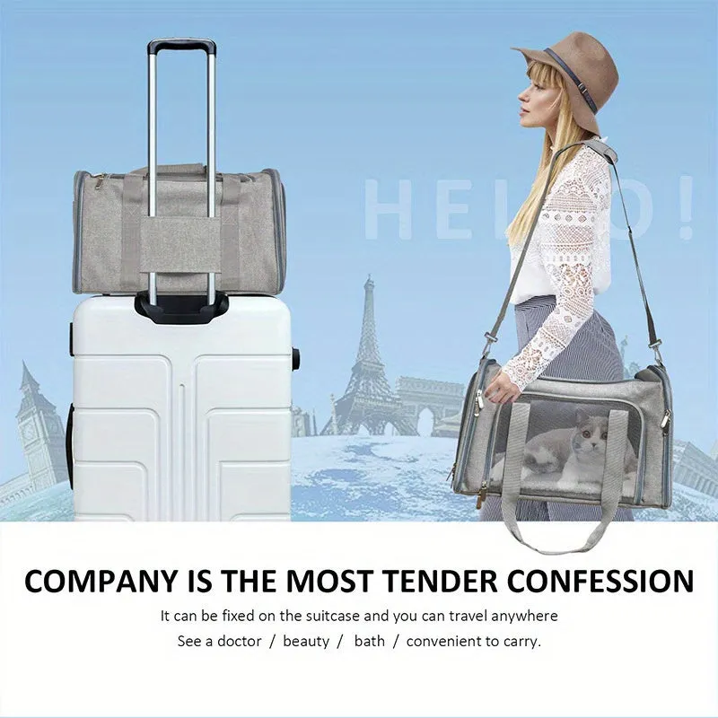 Up To 25Lbs Waterproof Carrier - Large Soft Sided Pet Carrier